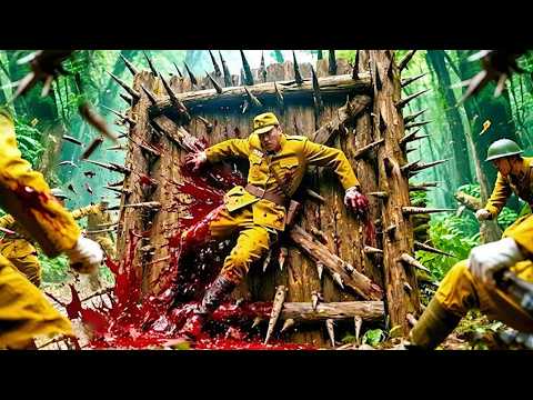 高燃抗日電影！獵人提前設下各種冷兵器，將追殺日軍精銳部隊殺的渣都不剩！！！⚔️ 抗日 MMA _ Kung Fu #action  #特工電影 #槍戰  #抗日電影