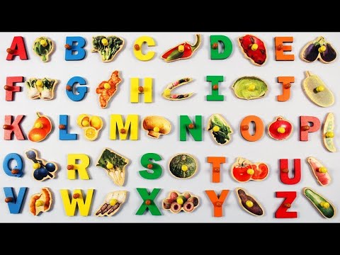 Learn A to Z Vegetables Names with Pictures for Kids