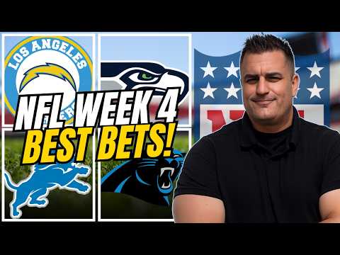 Jesse's BEST NFL <strong>Week</strong> 4 BETS! Chargers <strong>vs</strong> Seahawks | Lions <strong>vs</strong> Panthers
