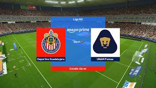 Guadalajara vs Pumas - Liga MX Apertura 2026 Jornada 8
