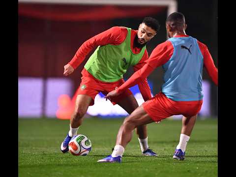 المنتخب الوطني يجري اول حصة تدريبية تحت إشراف السيد محمد وهبي