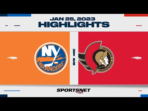 NHL Highlights | Islanders vs. Senators - January 25, 2023