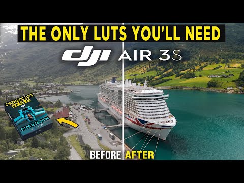 DJI AIR 3S Cinematic LUTS - INSANE RESULTS IN SECONDS!