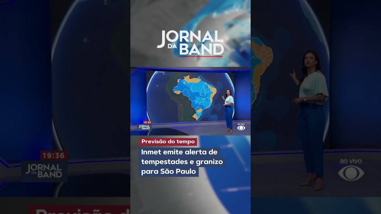 Inmet emite alerta de tempestades e granizo para São Paulo