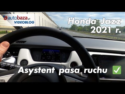 Hybrydowa Honda Jazz 2021 - aktywny tempomat i asystent pasa ruchu