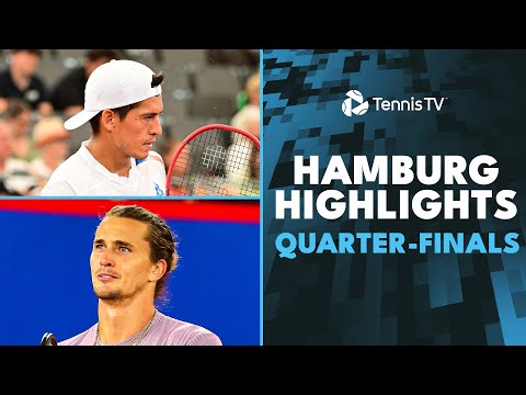 Zverev Plays Zhang, Rune vs Fils, Baez & More Feature | Hamburg 2024 Quarter-Finals Highlights