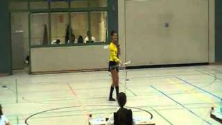 Deutsche Meisterschaft 2010 -  Franzi Krüger [Solo B 1-Stab].flv