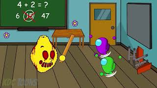AMONG US ANIMATION A Crazy Teacher Beating Up Her Students