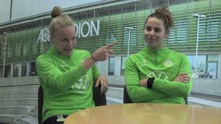 Lena Oberdorf und Pia-Sophie Wolter empfangen die IGS-Gifhorner SportXperten