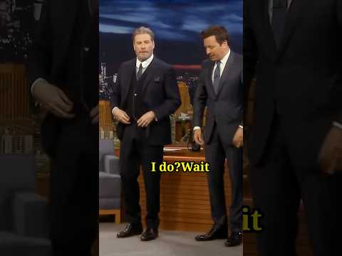 John Travolta😎Enjoying Dance 🕺With Jimmy Fallon. #shorts #jimmyfallon #JohnTravoltaAmerican actor