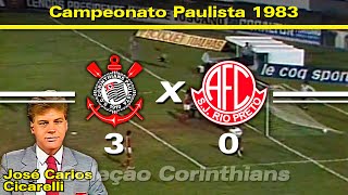 Corinthians 3 x 0 América-SP - 06 / 07 / 1983 - Campeonato Paulista