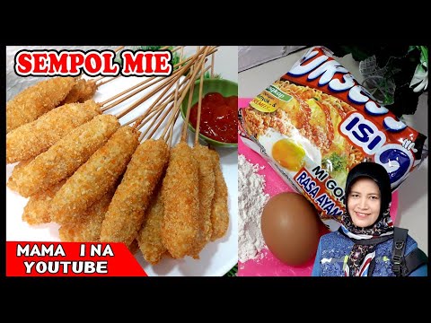 Indo mie di buat sempol. Laris manis untuk ide jualan. Begini buat nya