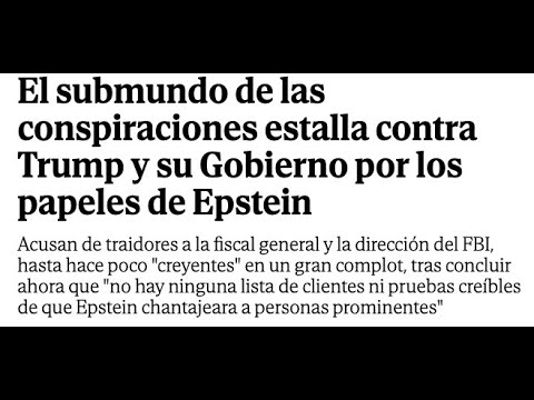 La traición de Trump a la conspiración de Jeffrey Epstein: Explicaciones Sombreros Blancos