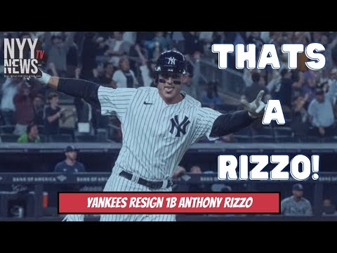 BREAKING NEWS: Yankees Re-sign 1B Anthony Rizzo