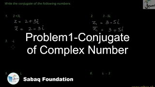 Problem1-Conjugate of Complex Number