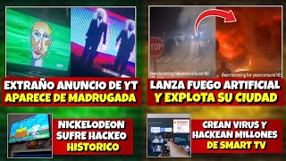 MUY EXTRAÑO ANUNCIO de YOUTUBE APARECE DE MADRUGADA | HOMBRE LANZA FUEGO ARTIFICIAL Y EXPLOTA CIUDAD