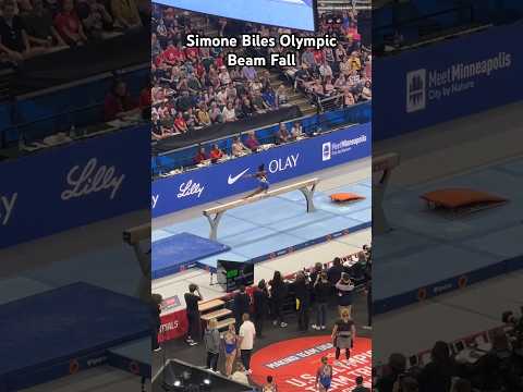 Simone Biles Olympic Beam FALL #simonebiles #olympics