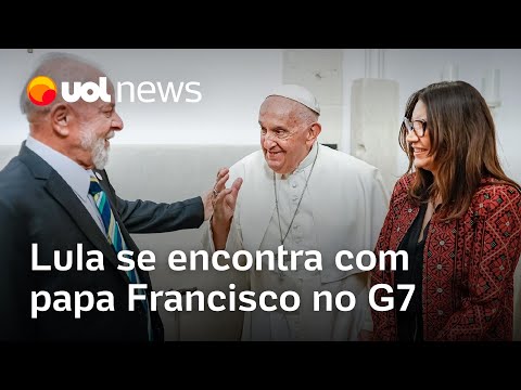 Lula se encontra com papa Francisco no G7 e discute paz e combate à fome