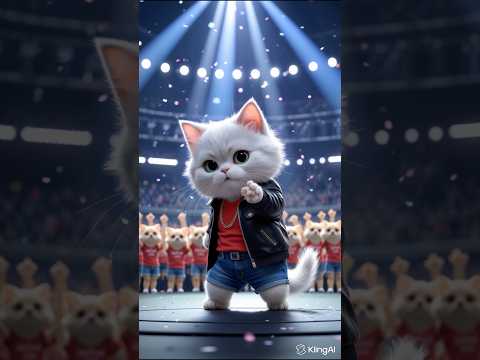 Dance Above the hate | K-pop rooftop kitten #cat #pixarstyle #k-pop # k-pop demon hunter #dance