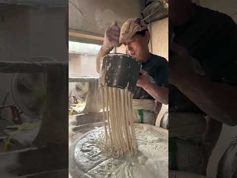 The Art Of Making Noodles By Hand #shorts