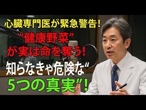 健康のために食べているはずの野菜5選が、実は命に関わる!心臓専門医30年の経験に基づく衝撃の事実!