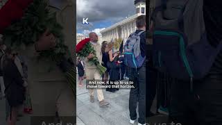 Funeral for Ukrainian artist David Chichkan