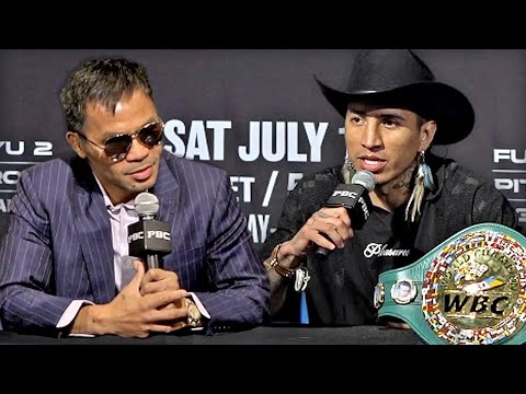 Manny Pacquiao vs Mario Barrios • LIVE Final Press Conference & Face Off