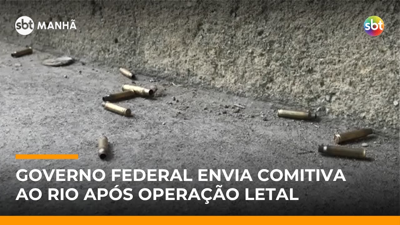SBT Notícias: Governo federal envia comitiva ao Rio após megaoperação com mais de 60 mortos