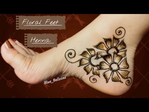Flower henna design for feet | Mehndi design for feet | henna design | Mehendi