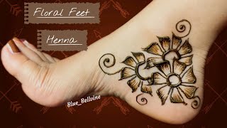 Flower henna design for feet | Mehndi design for feet | henna design | Mehendi