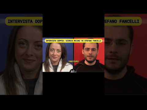 ๐บ๐ฎ๐น INTERVISTA DOPPIA: GIORGIA MELONI VS STEFANO FANCELLI #shorts #perte
