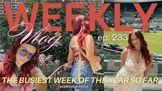 my favourite vlog in a while 🥰 Wimbledon, dahlias, date nights & a day OFF 🌸 | weekly vlog 233 | AD