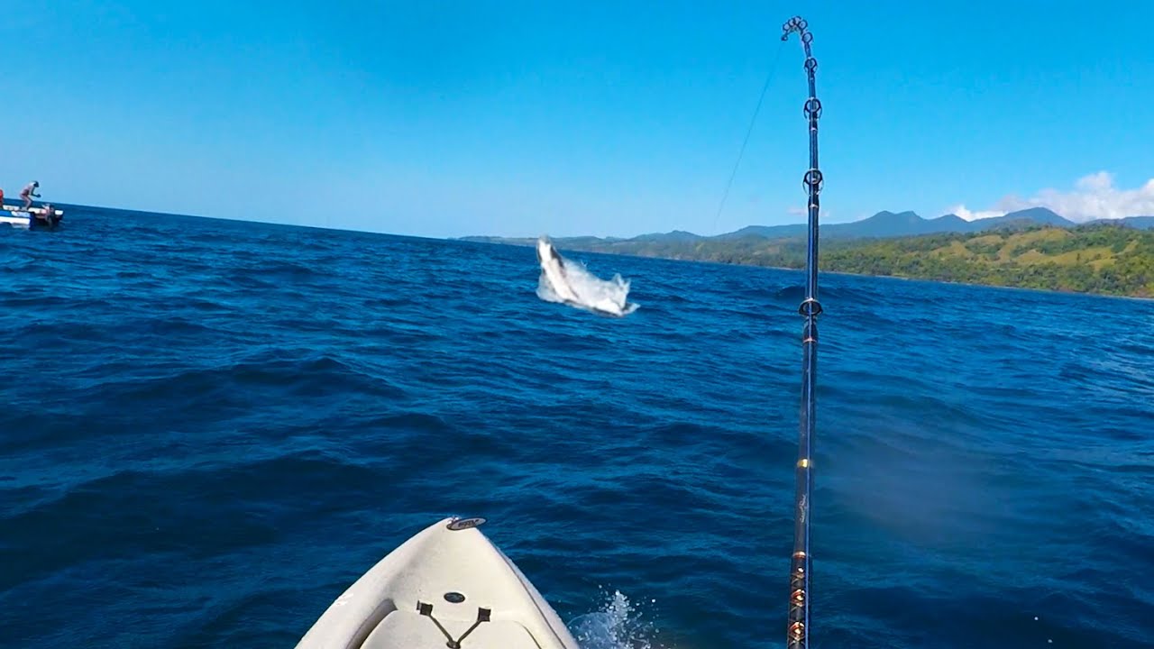 Kayak Fishing: HUGE Sailfish & Snapper Offshore #FieldTrips Panama