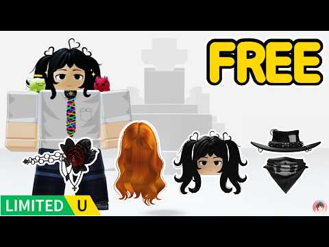 Roblox : 🎨 イライラした顔のかわいい女の子の髪などのアイテムを無料でゲットする方法。   #ロブロックス  #ゆんち #ゲーム #freeitemsroblox