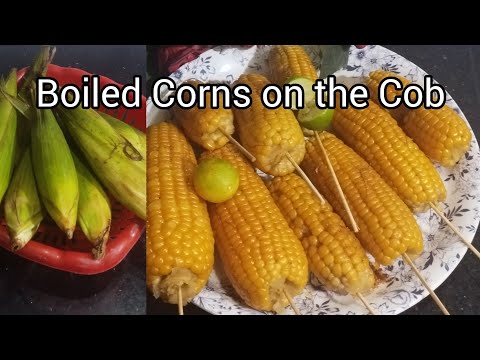 Boiled Corns on the Cob Recipe/Boiled Corns Masala/Boiled salty Corns on Cob! 28 October 2025