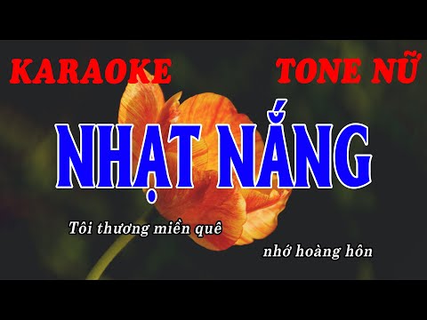 KARAOKE BEAT MỚI -TONE NỮ |  Nhạt Nắng, Chiều Sân Ga   Beat Chuẩn