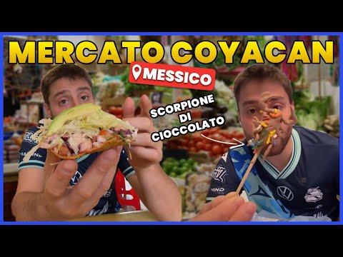 MANGIO in un TIPICO MERCATO MESSICANO | Mercato de Coyoacàn | PRATTQUELLO