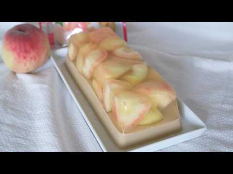 Peach Jelly Cake 桃のゼリーケーキ