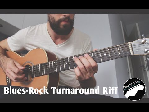 Blues Rock Guitar Lesson | Turnaround Riff in E Major ...
