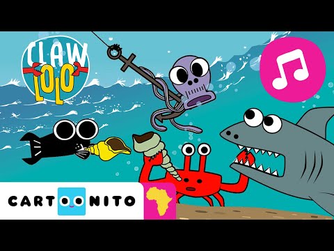 Ocean Party 🎵 Fun Dance with Sea Animals 🌊 | Songs for Kids | Clawlolo 🦀 | Cartoonito Africa