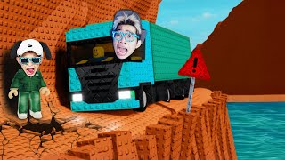 WADUH!!! Tantangan OFFROAD Jadi Sopir TRUK Besar Meresahkan di ROBLOX!!!🚚🚚🚚