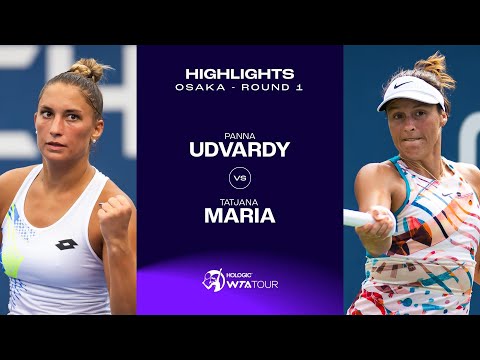 Panna Udvardy vs. Tatjana Maria | 2023 Osaka Round 1 | WTA Match Highlights