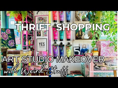 Tiny home  Organization / Art Studio makeover /  Weird Thrifted iDecor