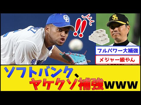 【ライマル確保へ】ソフトバンク、ヤケクソ補強www【プロ野球なんJ 2ch プロ野球反応集】