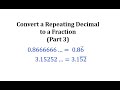 Converting Repeating Decimals to Fractions