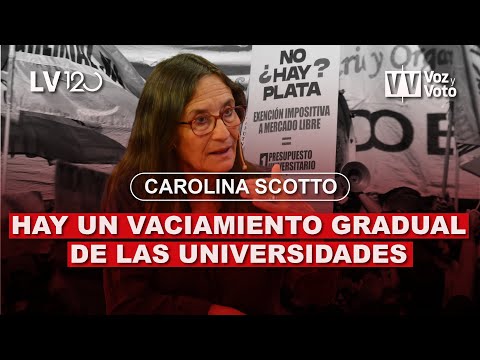 Carolina Scotto: Hay un vaciamiento gradual de las universidades #milei | Voz y Voto 2024