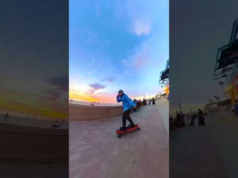 San Diego sunset on the Backfire G5s electric skateboard #eskate #electriclongboard