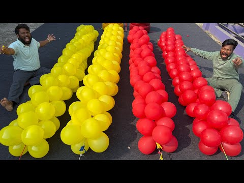 Pop Balloon Challenge and Ball on Tyre Game