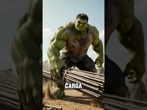 Contraté a Hulk como albañil y terminó destruyendo toda la obra... 😂💪