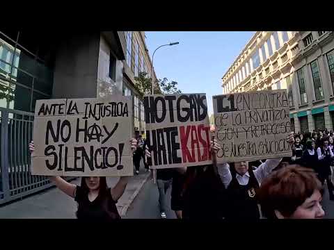 YouTube video thumbnail: Chilean Students Protest Kast Government's Education Reforms